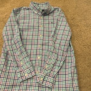 Vineyard Vines small plaid Size M (12/14) Whale Shirt